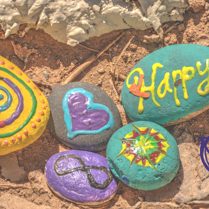 painted Rocks being happy