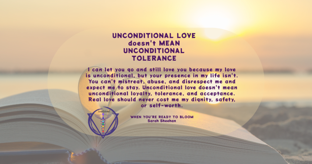 The Boundary of Love: When Unconditional Love Meets Self-Respect